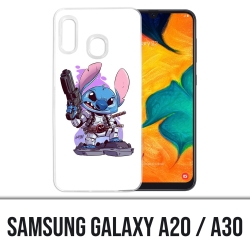 Samsung Galaxy A20 / A30 Abdeckung - Stitch Deadpool