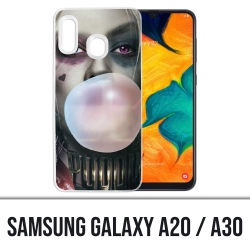 Samsung Galaxy A20 / A30 Abdeckung - Selbstmordkommando Harley Quinn Bubble Gum