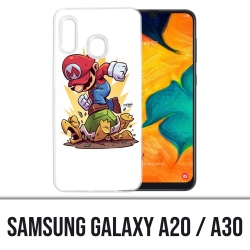multifunctioneel Watt ik ben trots Samsung Galaxy A20 / A30 case - Super Mario Tortoise Cartoon