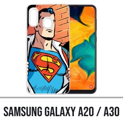 Samsung Galaxy A20 / A30 Abdeckung - Superman Comics