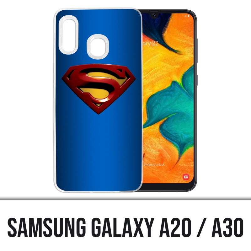Cover per Samsung Galaxy A20 / A30 - Logo Superman