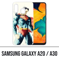 Samsung Galaxy A20 / A30 Abdeckung - Superman Paintart