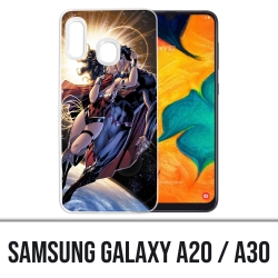 Coque Samsung Galaxy A20 / A30 - Superman Wonderwoman