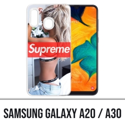 Samsung Galaxy A20 / A30 Abdeckung - Supreme Girl Dos