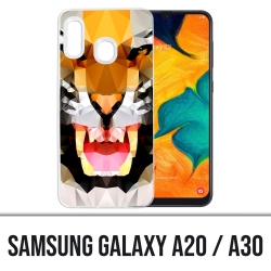 Samsung Galaxy A20 / A30 Abdeckung - Geometric Tiger