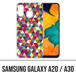 Samsung Galaxy A20 / A30 Abdeckung - Mehrfarbiges Dreieck