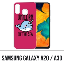 Samsung Galaxy A20 / A30 Abdeckung - Einhorn des Meeres