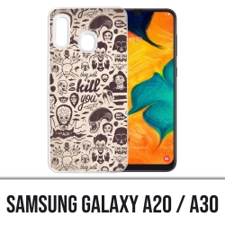 Samsung Galaxy A20 / A30 cover - Naughty Kill You