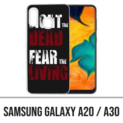 Samsung Galaxy A20 / A30 Case - Walking Dead Fight The Dead Angst vor den Lebenden