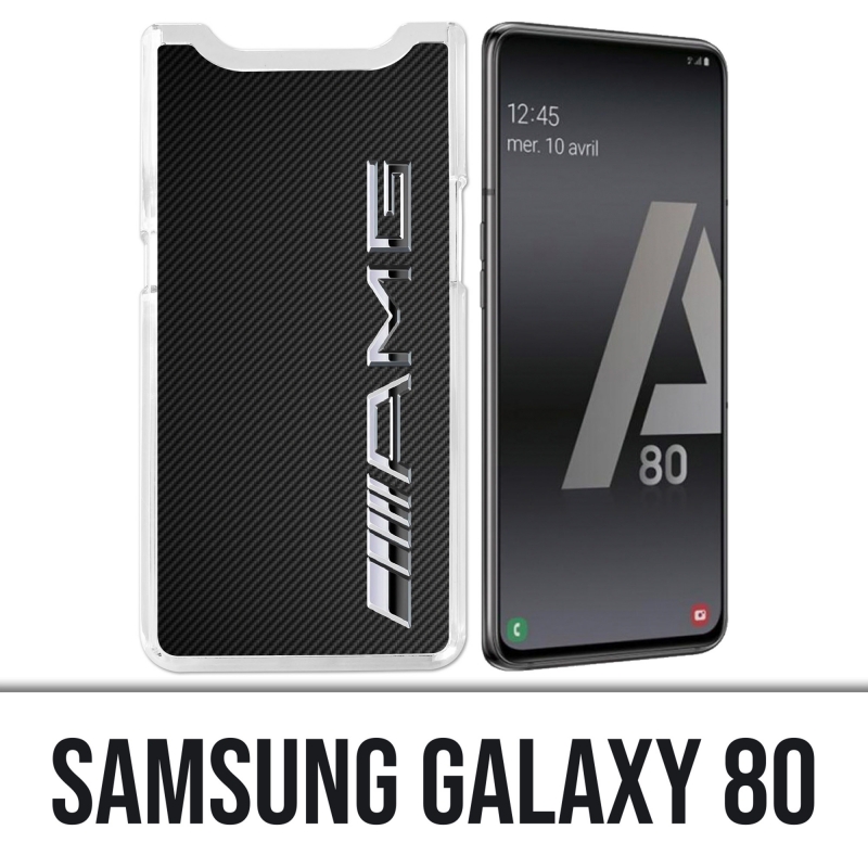 Custodia Samsung Galaxy A80 - Logo Amg Carbone