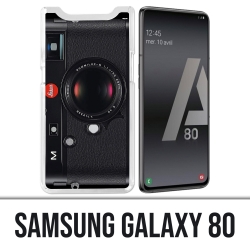 Coque Samsung Galaxy A80 - Appareil Photo Vintage Noir