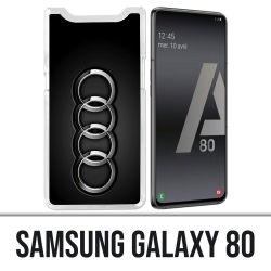 Coque Samsung Galaxy A80 - Audi Logo Métal