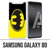 Coque Samsung Galaxy A80 - Batman Logo Classic Jaune Noir
