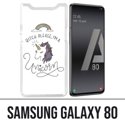 Coque Samsung Galaxy A80 - Bitch Please Unicorn Licorne