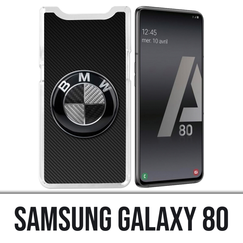 Coque Samsung Galaxy A80 - Bmw Logo Carbone