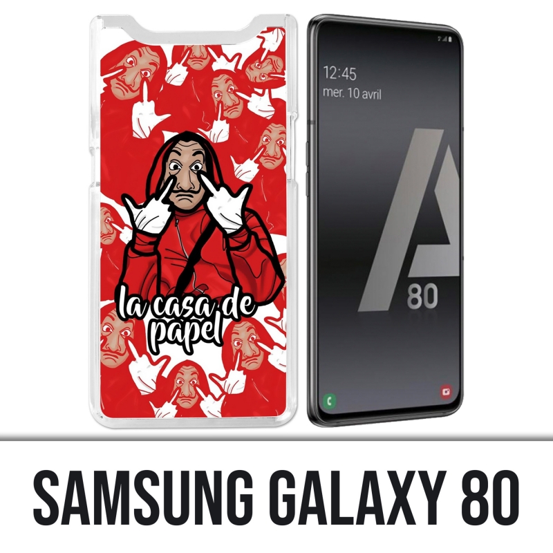 Custodia Samsung Galaxy A80 - cartone animato casa de papel