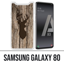 Coque Samsung Galaxy A80 - Cerf Bois