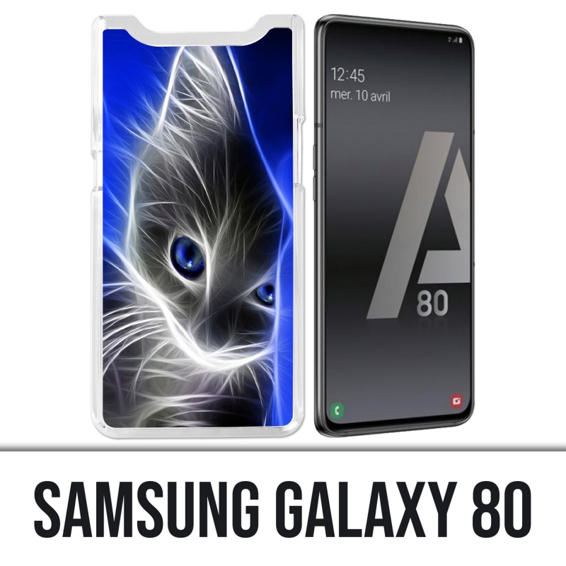 Coque Samsung Galaxy A80 - Chat Blue Eyes