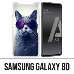 Samsung Galaxy A80 Hülle - Cat Galaxy Brille