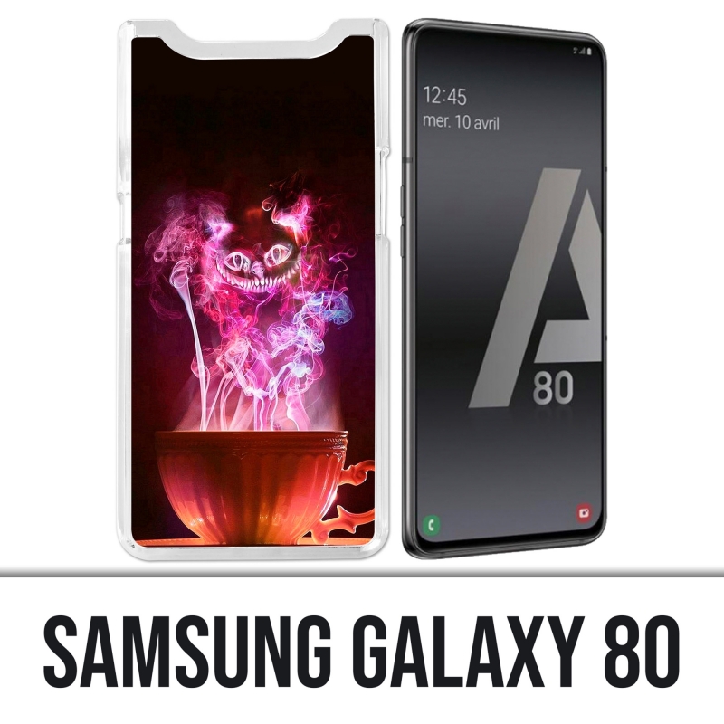 Coque Samsung Galaxy A80 - Chat Tasse Alice Au Pays Des Merveilles