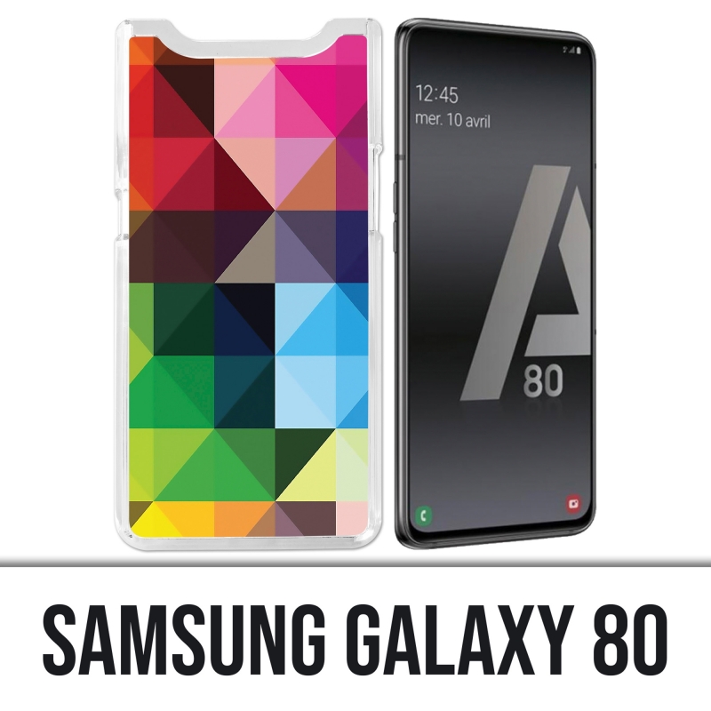 Coque Samsung Galaxy A80 - Cubes-Multicolores