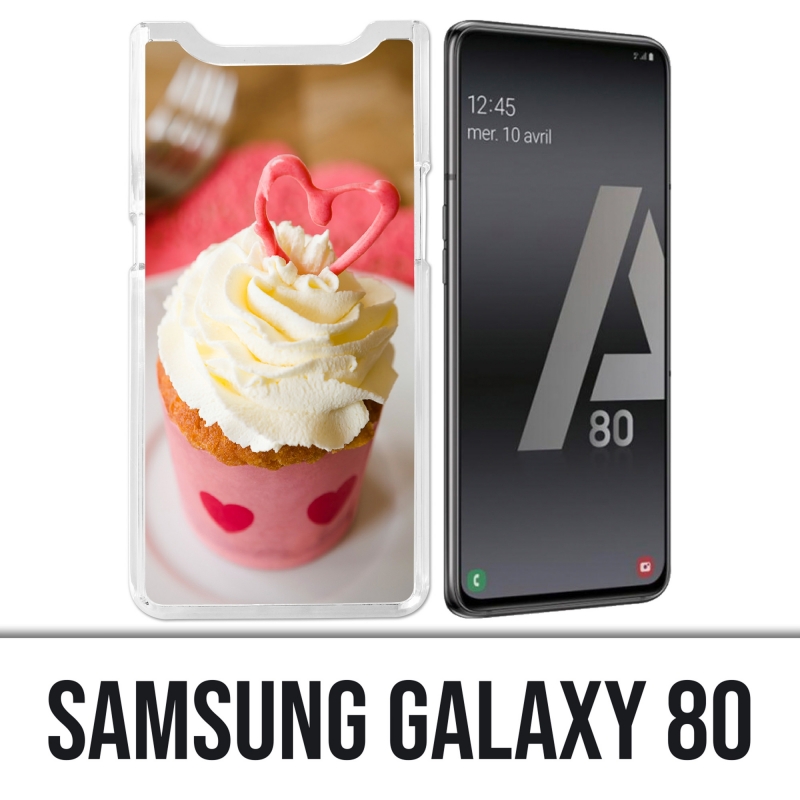 Coque Samsung Galaxy A80 - Cupcake Rose