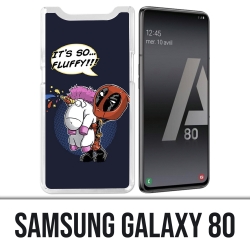 Samsung Galaxy A80 Hülle - Deadpool Fluffy Unicorn