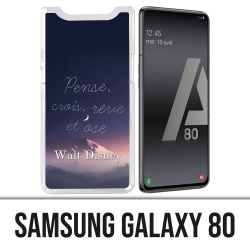 Coque Samsung Galaxy A80 - Disney Citation Pense Crois Reve
