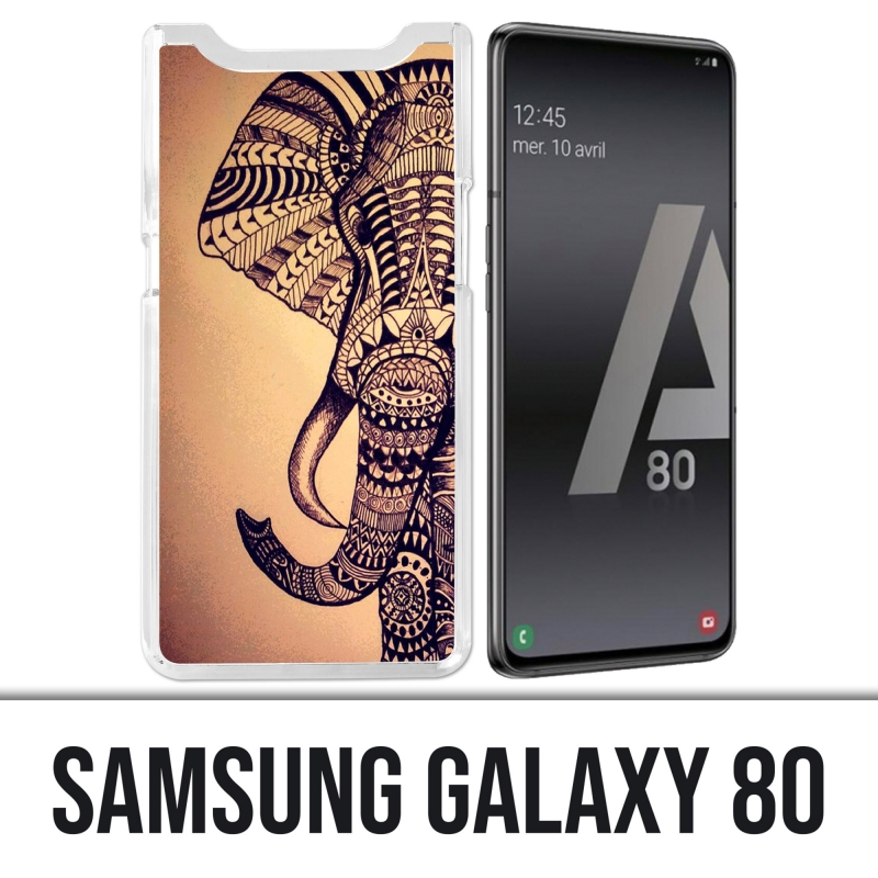 Coque Samsung Galaxy A80 - Éléphant Aztèque Vintage