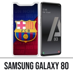 Custodia Samsung Galaxy A80 - Logo Football Fc Barcelona