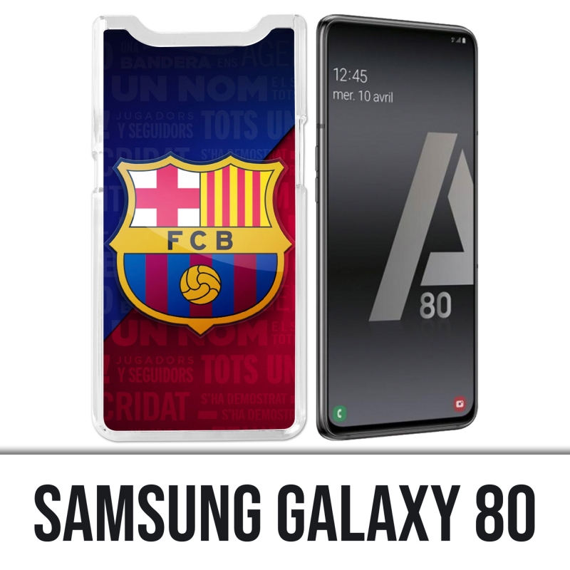 Coque Samsung Galaxy A80 - Football Fc Barcelone Logo