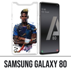Coque Samsung Galaxy A80 - Football France Pogba Dessin