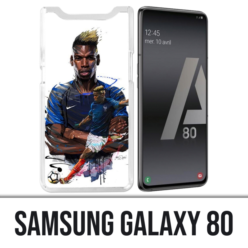 Samsung Galaxy A80 Case - Fußball Frankreich Pogba Design