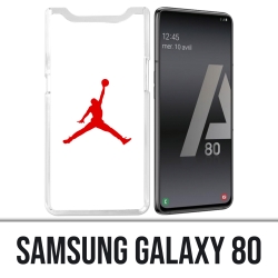Samsung Galaxy A80 Hülle - Jordan Basketball Logo Weiß