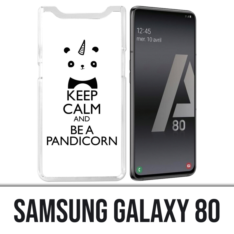 Coque Samsung Galaxy A80 - Keep Calm Pandicorn Panda Licorne