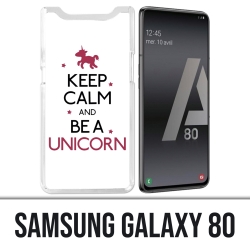 Custodia Samsung Galaxy A80 - Keep Calm Unicorn Unicorn