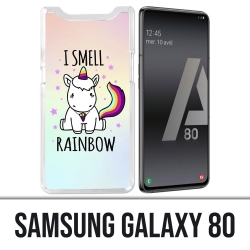 Coque Samsung Galaxy A80 - Licorne I Smell Raimbow