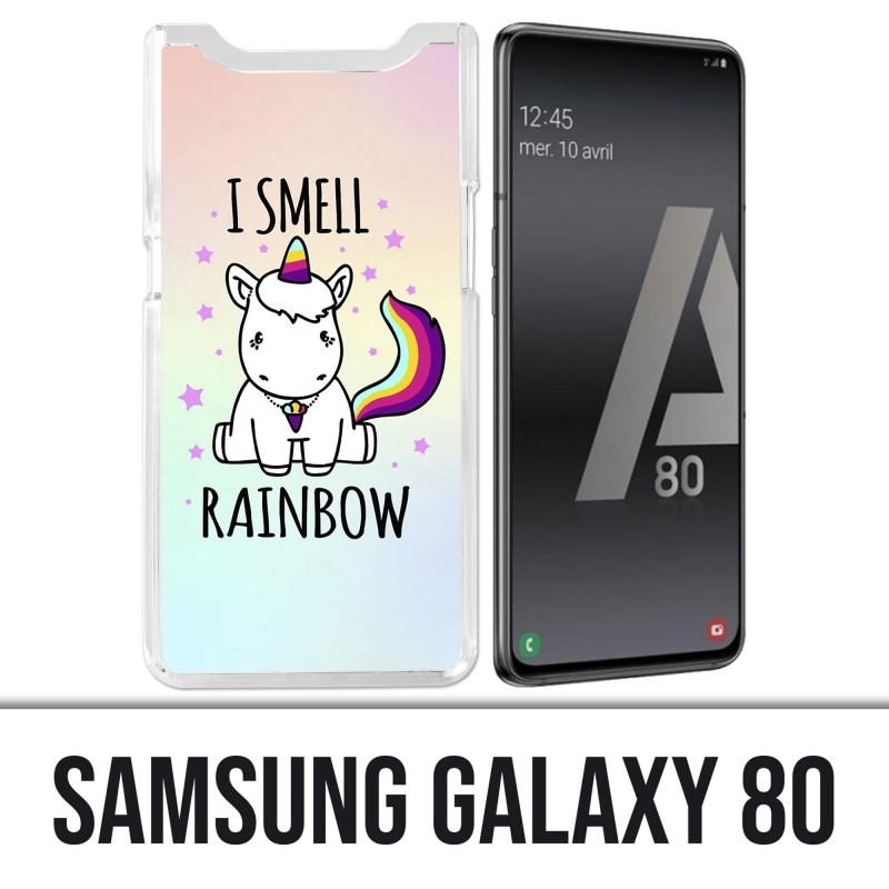 Samsung Galaxy A80 case - Unicorn I Smell Raimbow