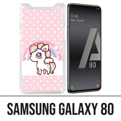 Coque Samsung Galaxy A80 - Licorne Kawaii