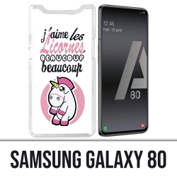 Samsung Galaxy A80 case - Unicorns