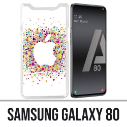 Custodia Samsung Galaxy A80 - Logo Apple multicolore