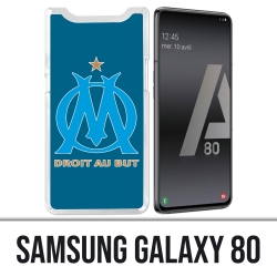 Coque Samsung Galaxy A80 - Logo Om Marseille Big Fond Bleu