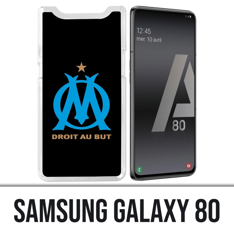Samsung Galaxy A80 Hülle - Om Marseille Logo Schwarz