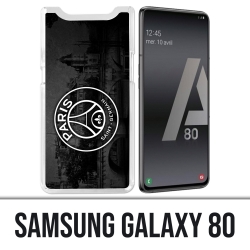 Coque Samsung Galaxy A80 - Logo Psg Fond Black