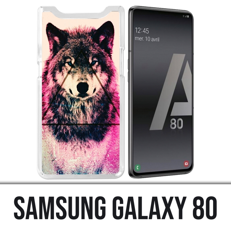 Samsung Galaxy A80 case - Triangle Wolf