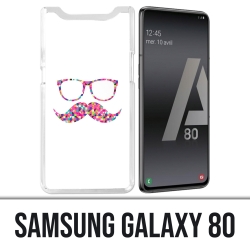 Samsung Galaxy A80 Hülle - Schnurrbart Brille