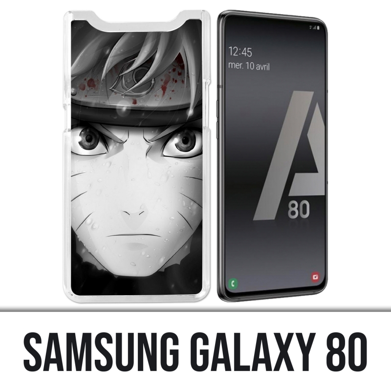 Funda Samsung Galaxy A80 - Naruto Blanco y Negro