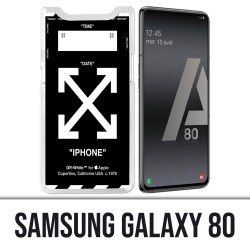 Samsung Galaxy A80 case - Off White Black