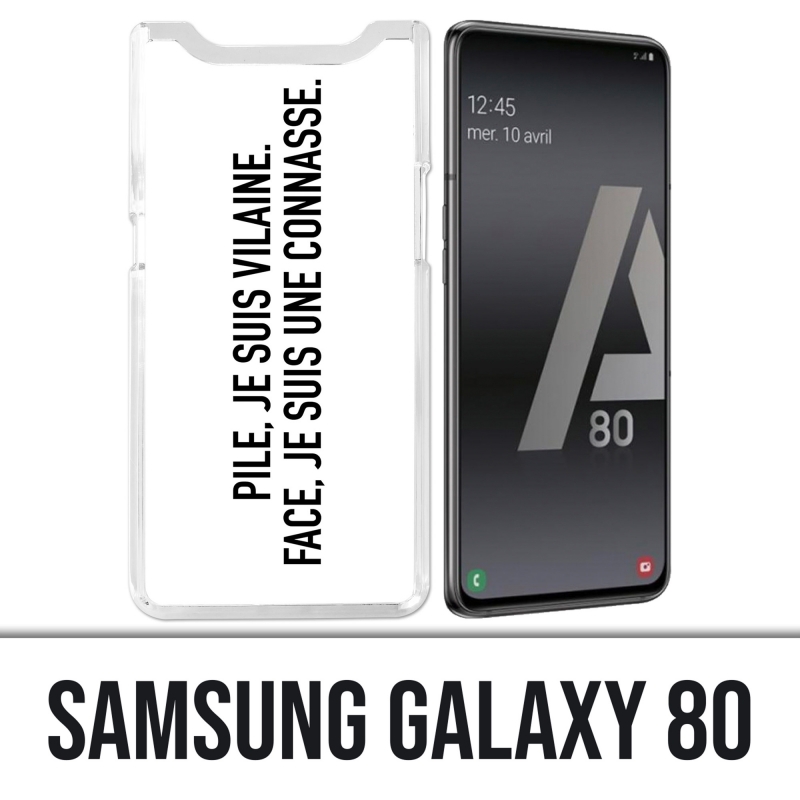 Coque Samsung Galaxy A80 - Pile Vilaine Face Connasse