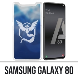 Coque Samsung Galaxy A80 - Pokémon Go Team Bleue Grunge